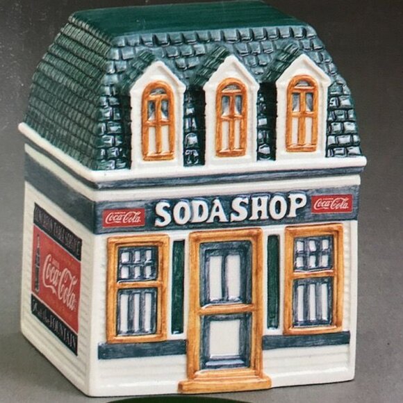 Vintage Coca-Cola Canister Collection 'Soda Shop' Miniature Canister - Picture 2 of 8